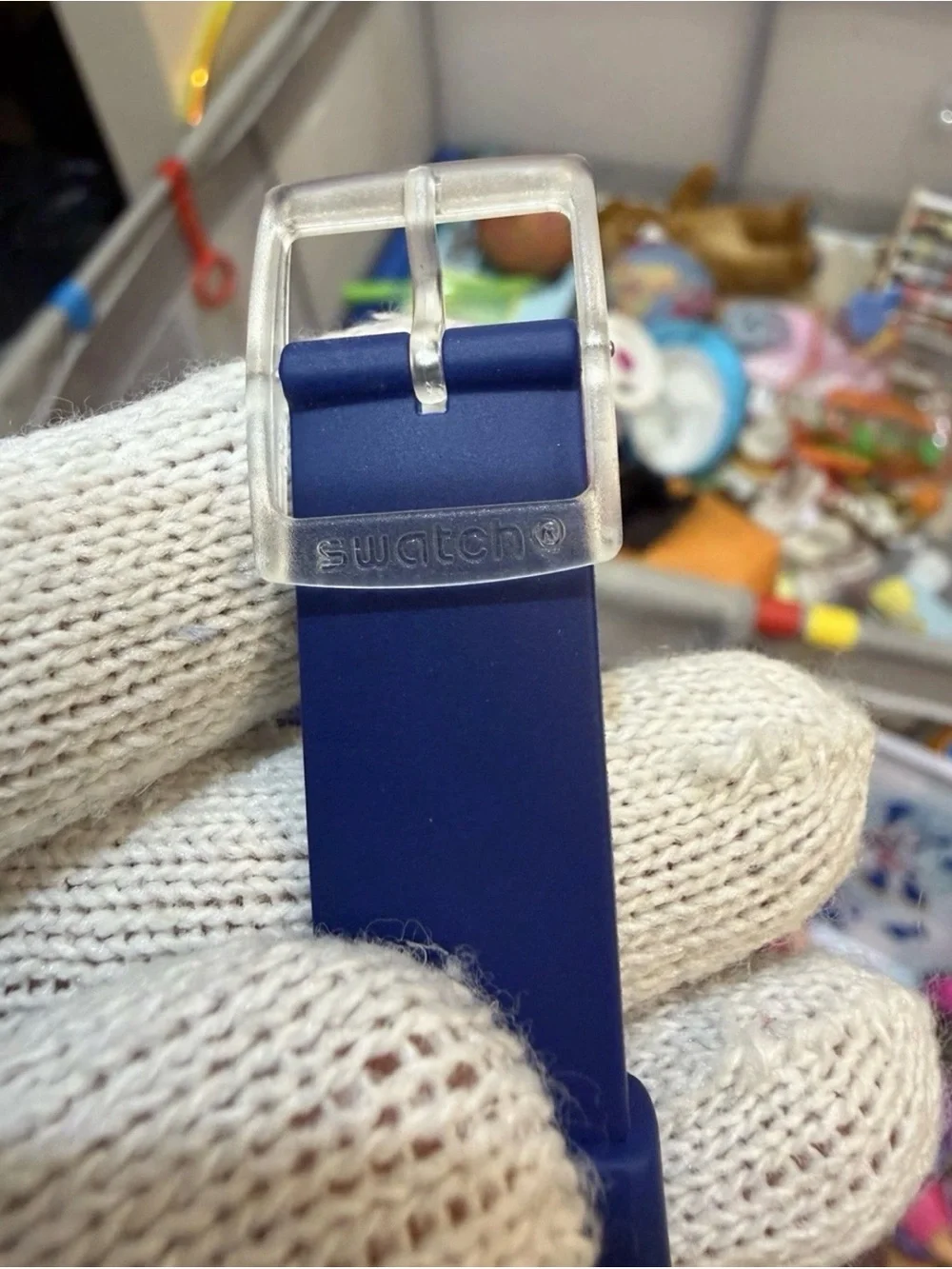 Swatch Rinse Repeat Navy Blue Day/Date Swiss Quartz 34mm Watch GE725 Unisex